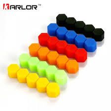 Car Wheel Nut Cover 20pcs Red