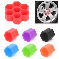 Car Wheel Nut Cover 20pcs Red