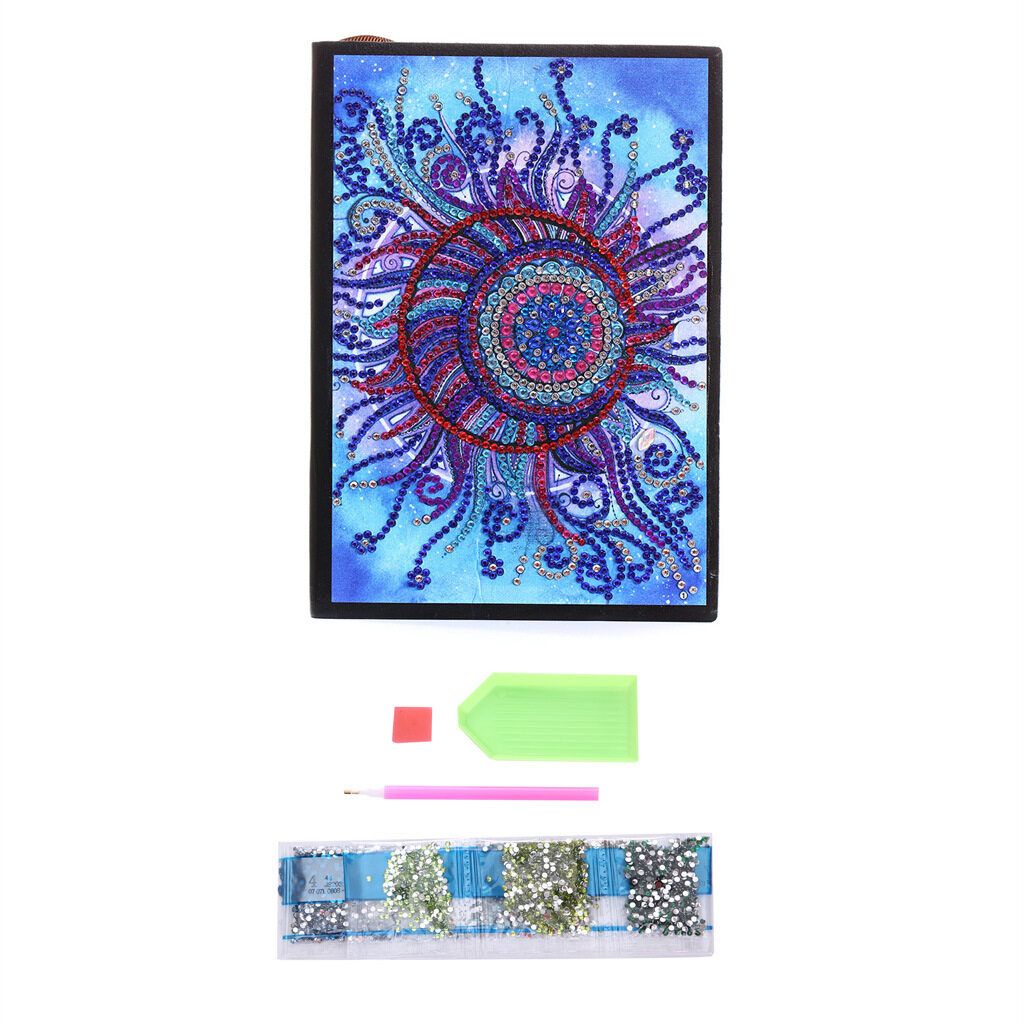 80 Pages A5 Notebook DIY Diamond Kit 5D Full Rhinestone 10 Styles 8