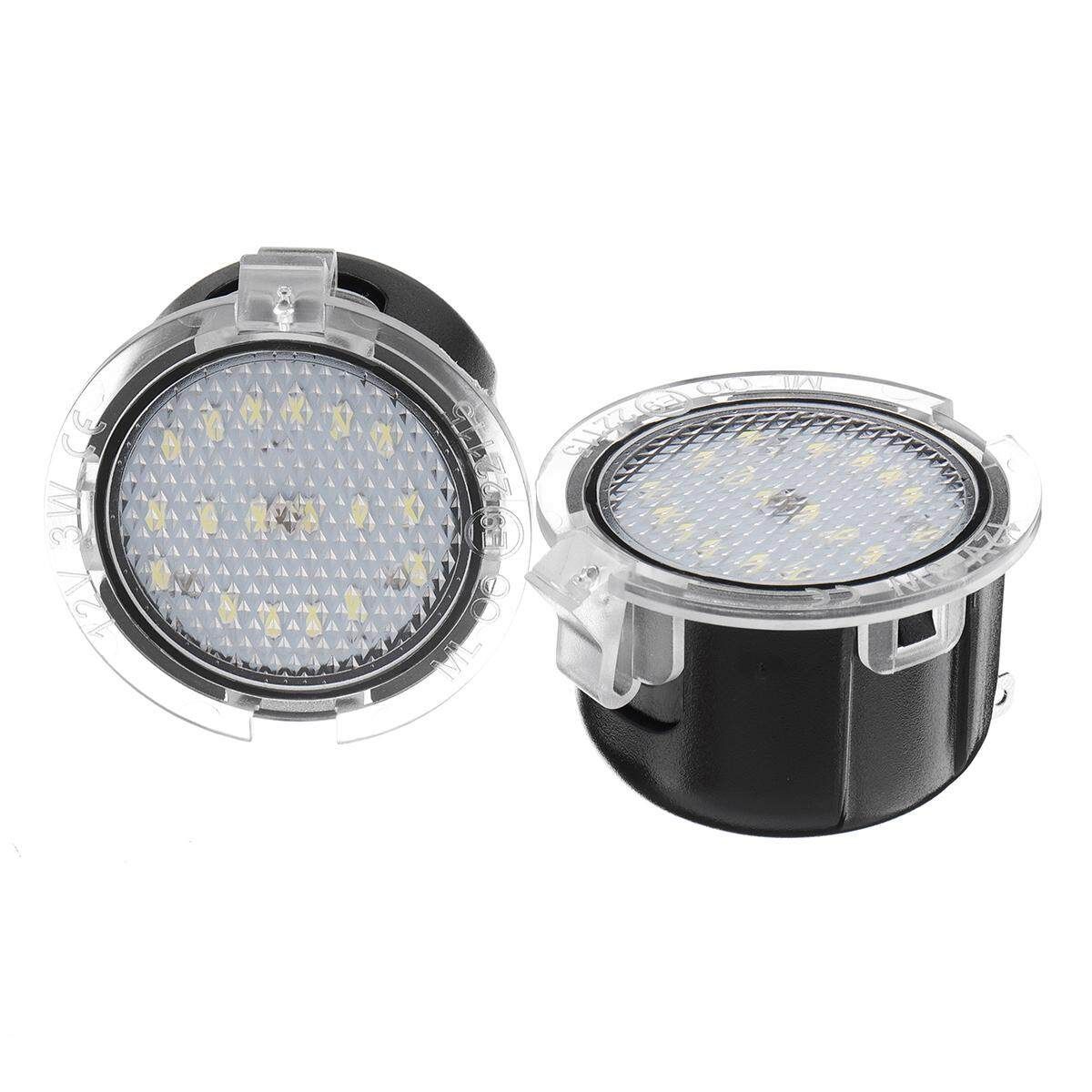 2PCS 18LED White Side View Under Mirror Puddle Light For Toyota Tundra Sequoia