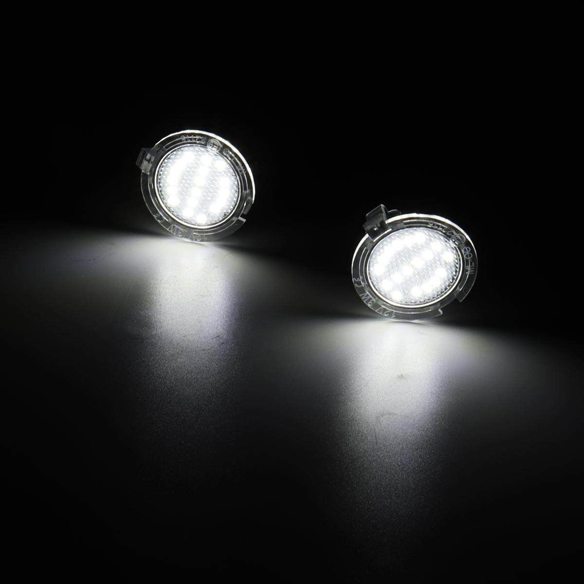 2PCS 18LED White Side View Under Mirror Puddle Light For Toyota Tundra Sequoia