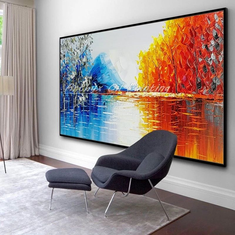 Wall Art With Frame(lovely Colorful Artwork1)