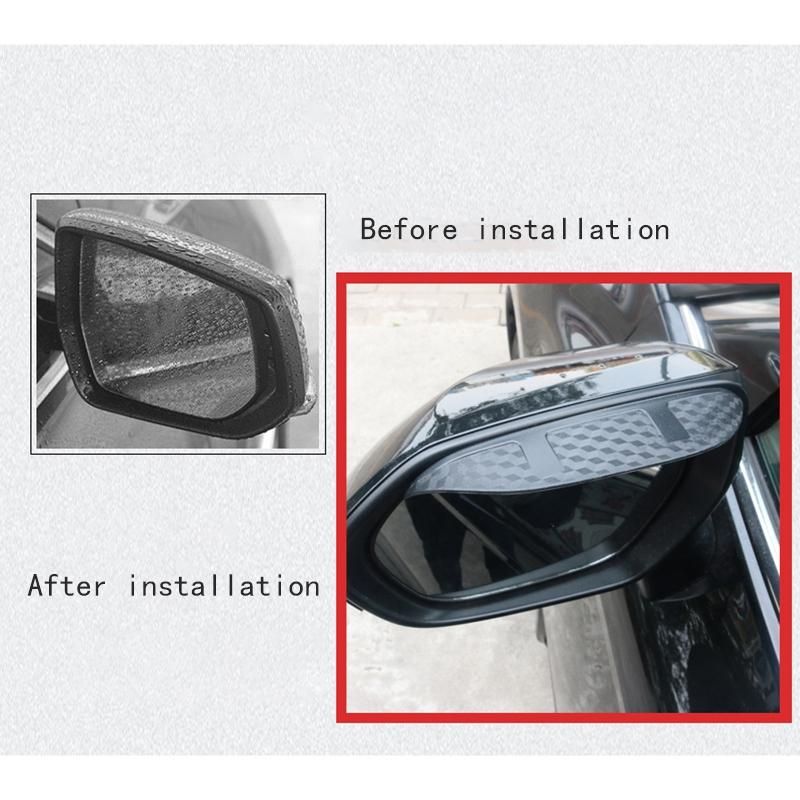 2Pcs Rearview Mirror Rain Eyebrow Guard Cover Side Door Mirror Visor Shield Fit for Toyota Eighth Generation Camry 2018