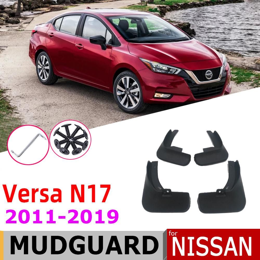 Mudguard For Nissan Versa Sedan Almera Latio Sunny N17 2019~2011 Fender Flaps Accessories 2016 2015 2014 2013 2012