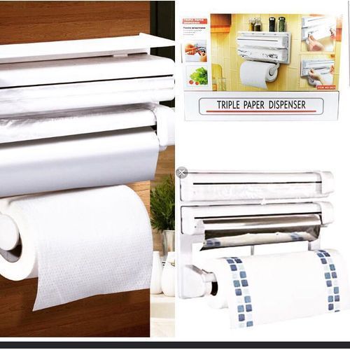 Kitchen Triple Paper  Roll Dispenser & Holder Paper