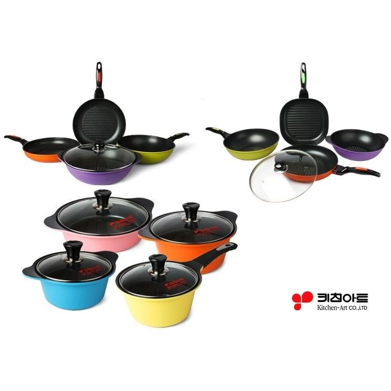 Large- Non Stick Kitchen Cooking Fry Pan With Glass Cover