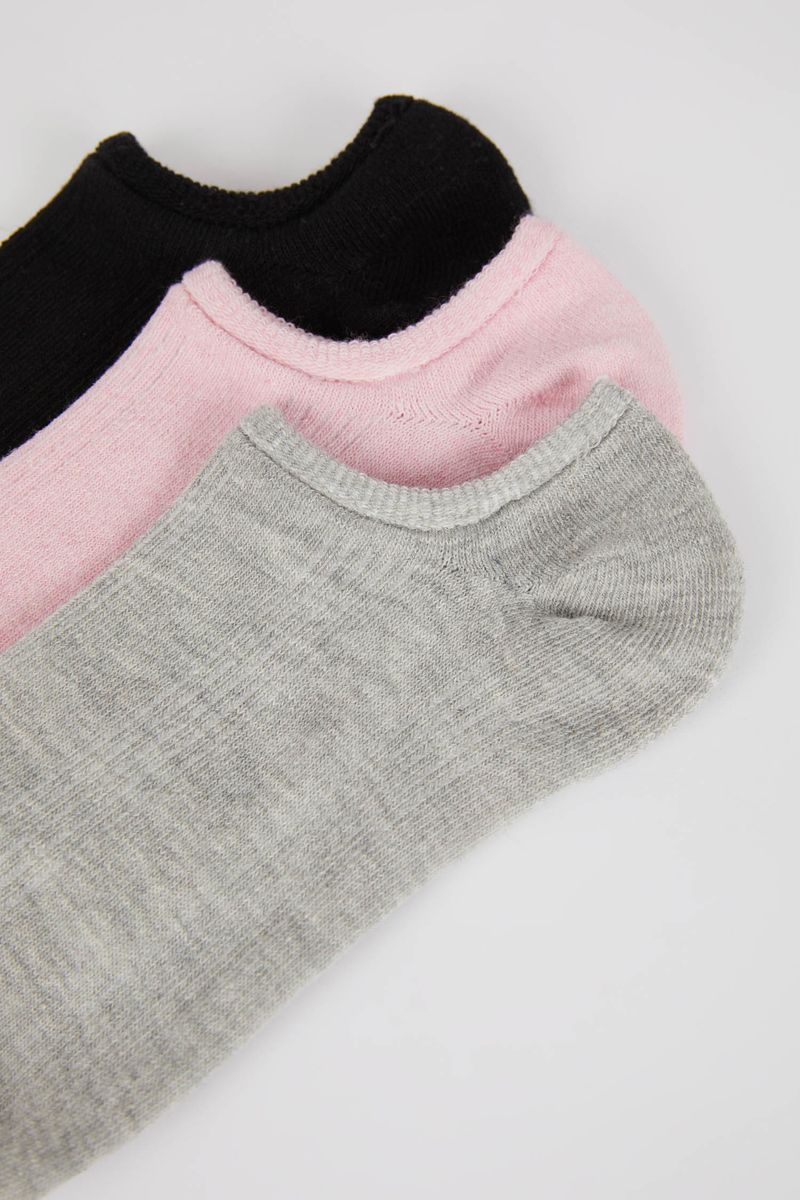 3 Pieces Woman Low Cut Socks - Multicolour
