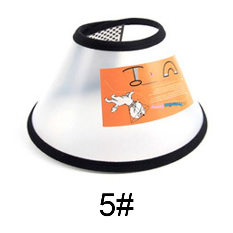 Pet Dog  Cat Collar Anti-Bite Adjustable Recovery Wound Protective Collar Pets Cats Cone E-Collar Puppy Elizabeth Anti-Bite Lick-A4