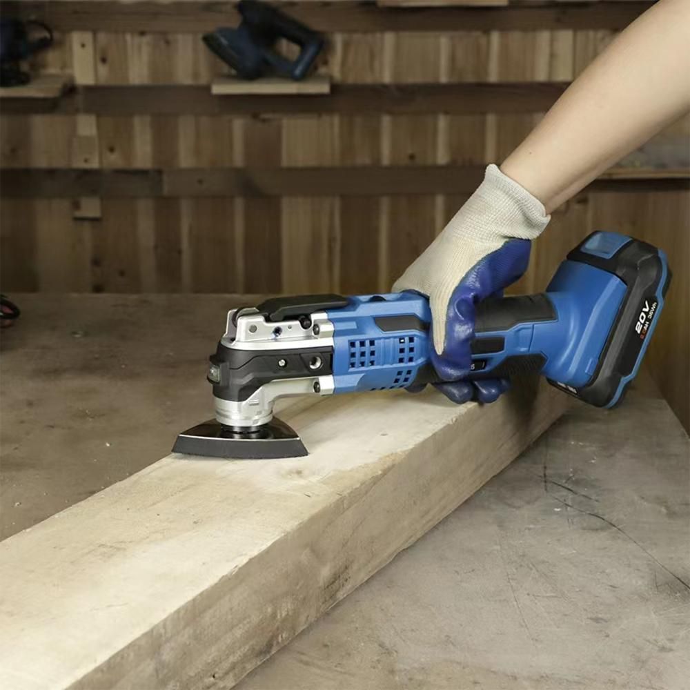 Oscillating Tool Kit, Multi-tool kit,Cordless Oscillating Saw With Max 5000-19000 OPM, 4°Oscillating Angle, 6-Variable Speed, 20V Battery Powered & 25 Pcs Accessories Multi-Tool for Cut/Grind/Scraping Blue UK
