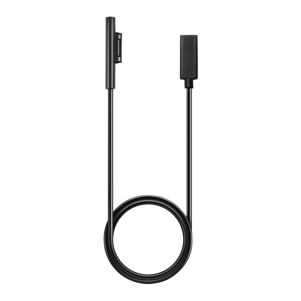 USB-C Female Charging Cable For Microsoft Surface Pro 6 5 4 3 Laptop