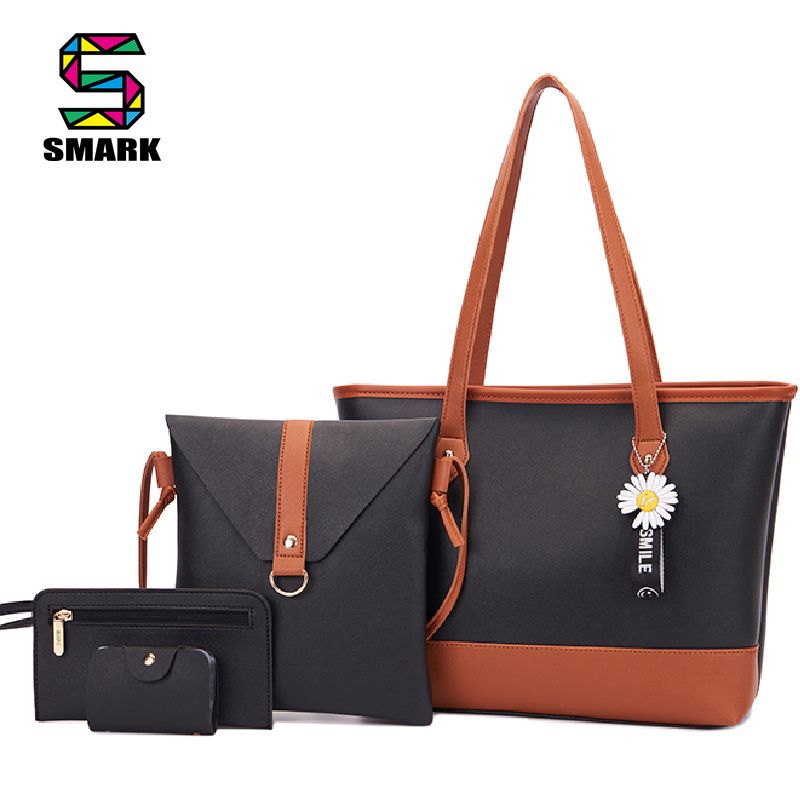 4 In 1 Handbag Women Bag Ladies Purse Tote Crossbody Bag