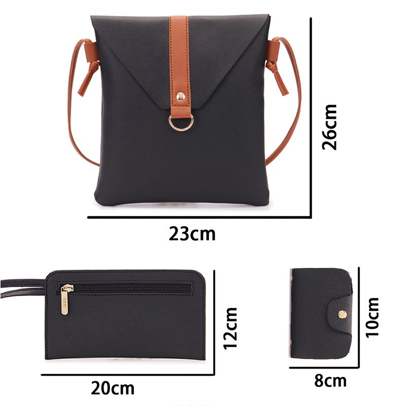 4 In 1 Handbag Women Bag Ladies Purse Tote Crossbody Bag