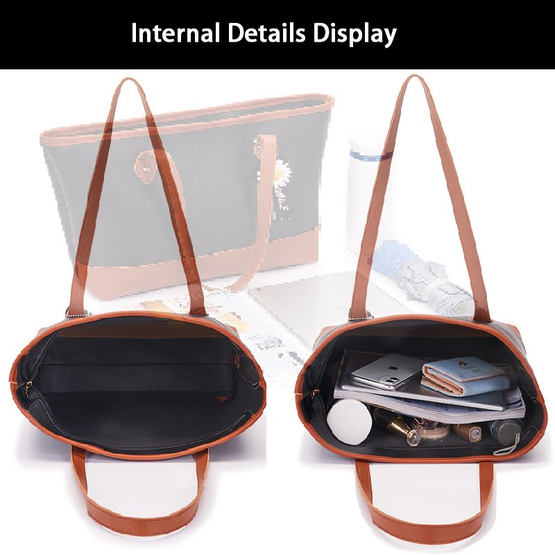 4 In 1 Handbag Women Bag Ladies Purse Tote Crossbody Bag