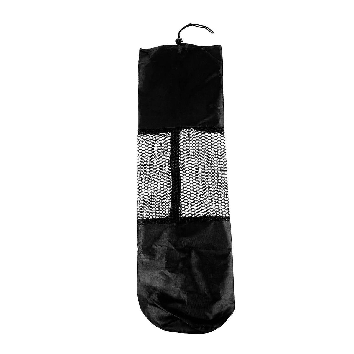 Portable Mesh Center Black Pilates Mat Bag Carrier for Yoga