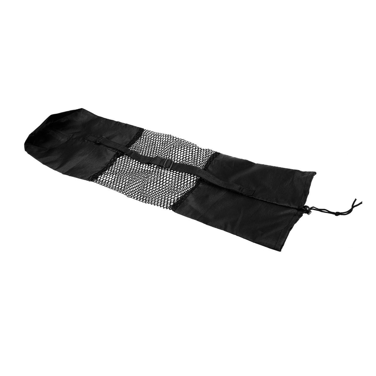 Portable Mesh Center Black Pilates Mat Bag Carrier for Yoga