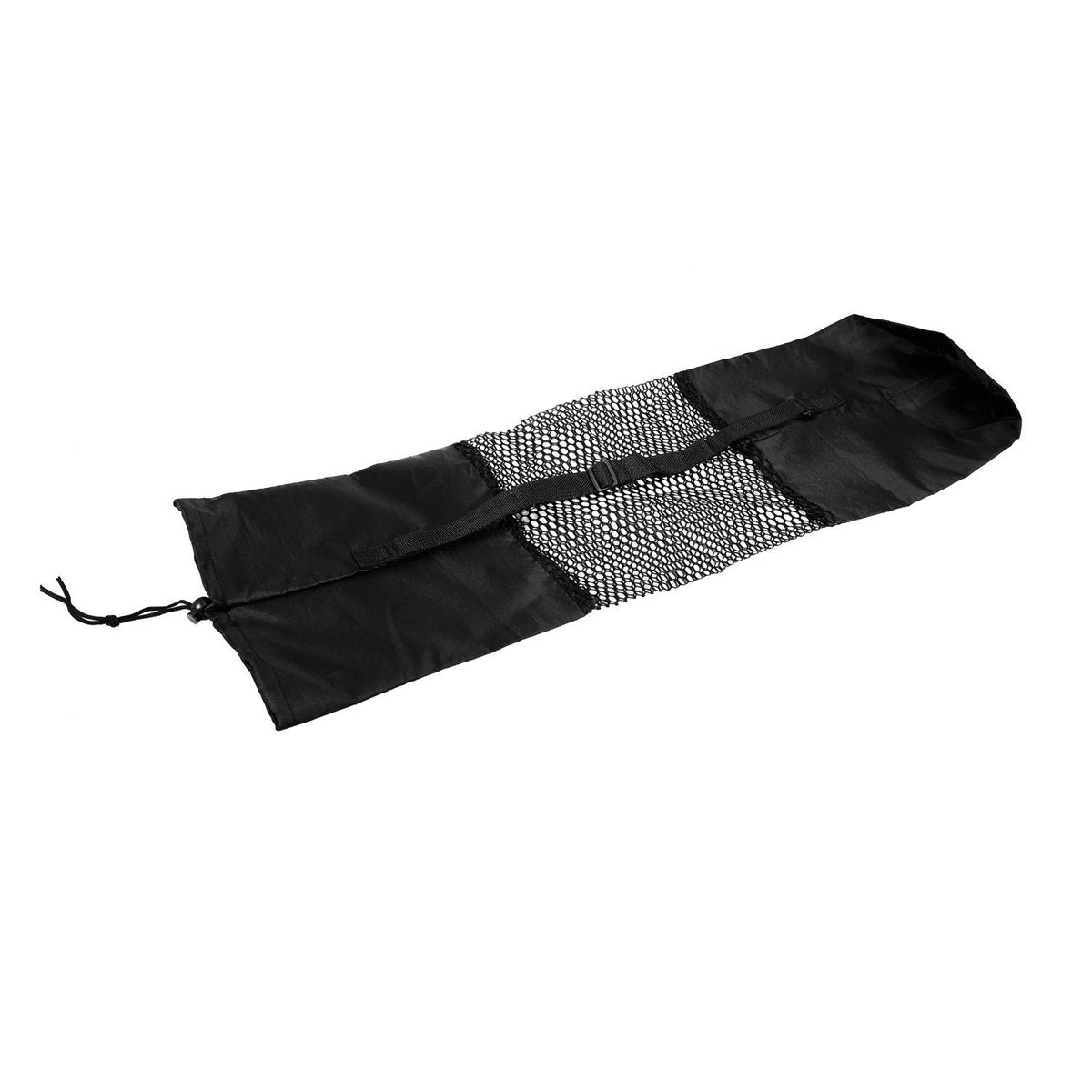 Portable Mesh Center Black Pilates Mat Bag Carrier for Yoga