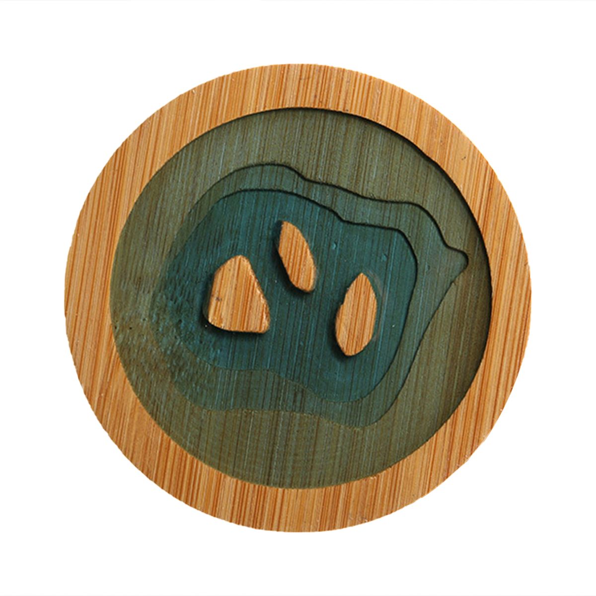 Coaster Landscape Pattern Kitchen Supplies Bamboo-