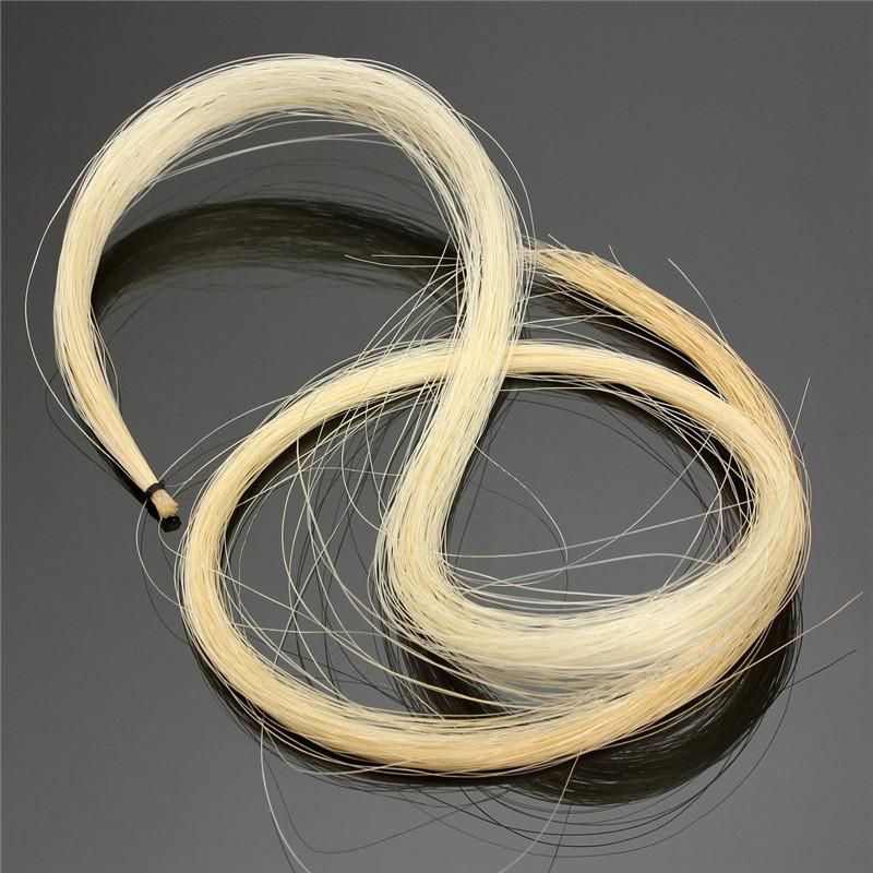 3Pcs Hank 31-31.5 Inch Genuine Mongolian Horse Hair for Violin, Viola, Cello, Bass Bow,Photo Color