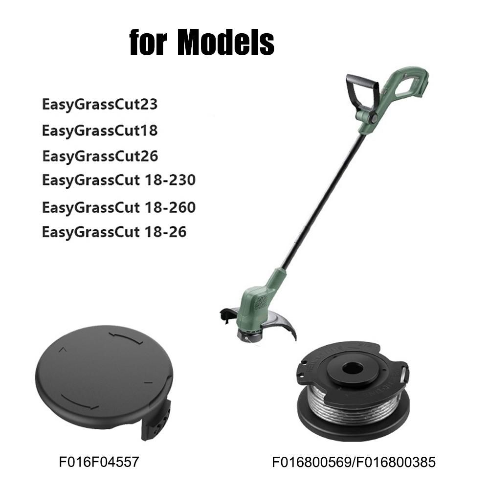 Trimmer F016800569 Spool Line with F016F04557 Spool Cover for Easy Grass Cut ART 23SL 26SL