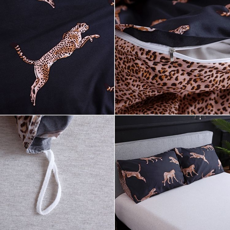 Marble Pattern Set Sanded Printed Quilt Cover Pillowcase