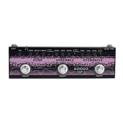 Koogo Multi Guitar Effect Pedal Echo  Ensemble  Overdrive 3i