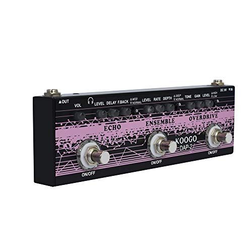 Koogo Multi Guitar Effect Pedal Echo  Ensemble  Overdrive 3i