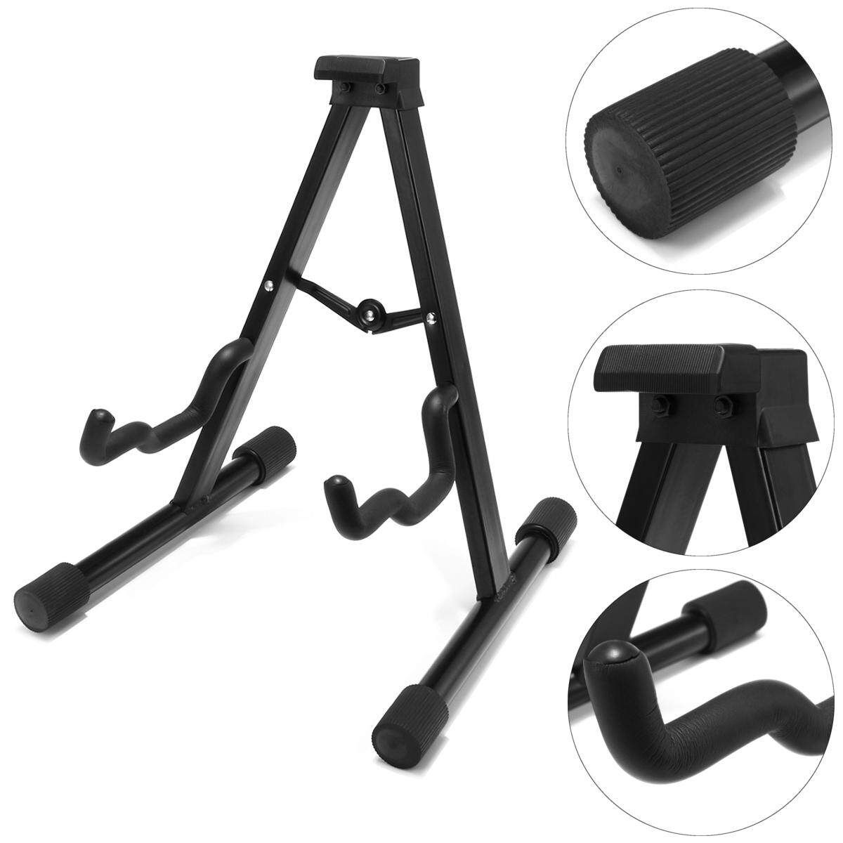 Adjustable Folded Cello Stand Metal Holder Leg Bipod Musical Instrument Part Black A-frame