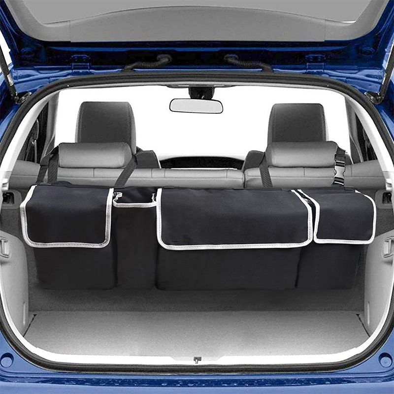 Car Trunk Organizer Large Capacity Oxford Universal Back Seat Storage Bag Auto Stowing Tidying Auto Interior Accessories Supplie