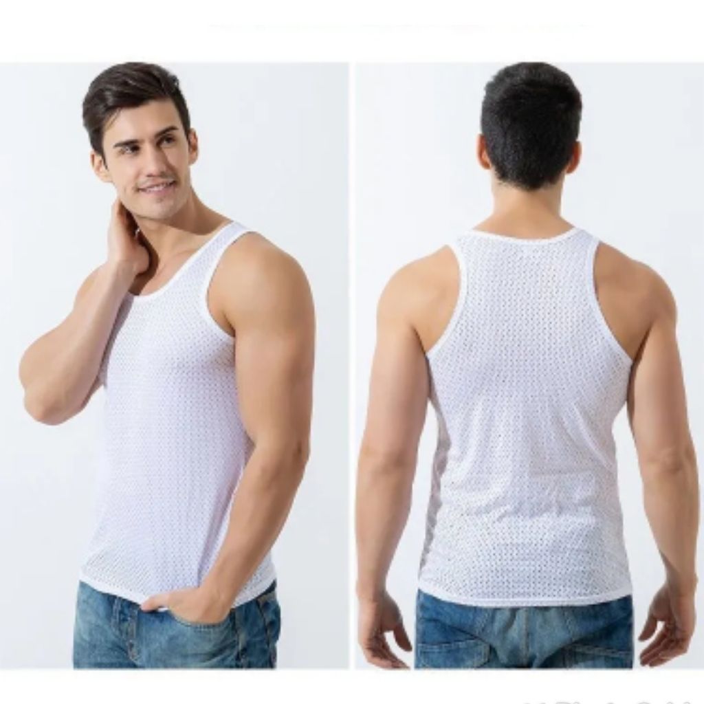 2in1  Mesh Singlets- White
