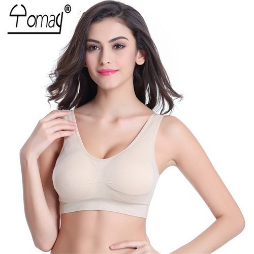 3pcs/set Genie Yoga Running Bra With Removable Pad Seamless Push Up Women Plsize S XXXL Underwear Wireless Fitness Sports Bra(red Purple Blue)