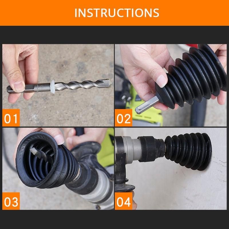 2pcs Drill Dust Collector Rubber Dust Cover Electric Hammer Drill Dust Cover Electric Drill Power Tool Accessories Dremel Accessories