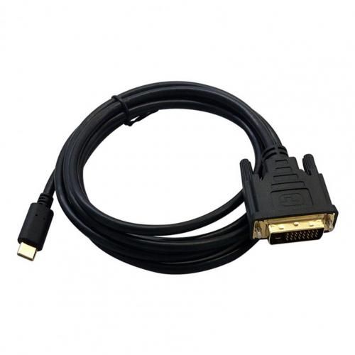 1.8m Portable 4K USB C TO DVI Cable USB Type C To DVI Male Converter Adapter Cable For Computer Mobile Phones TV