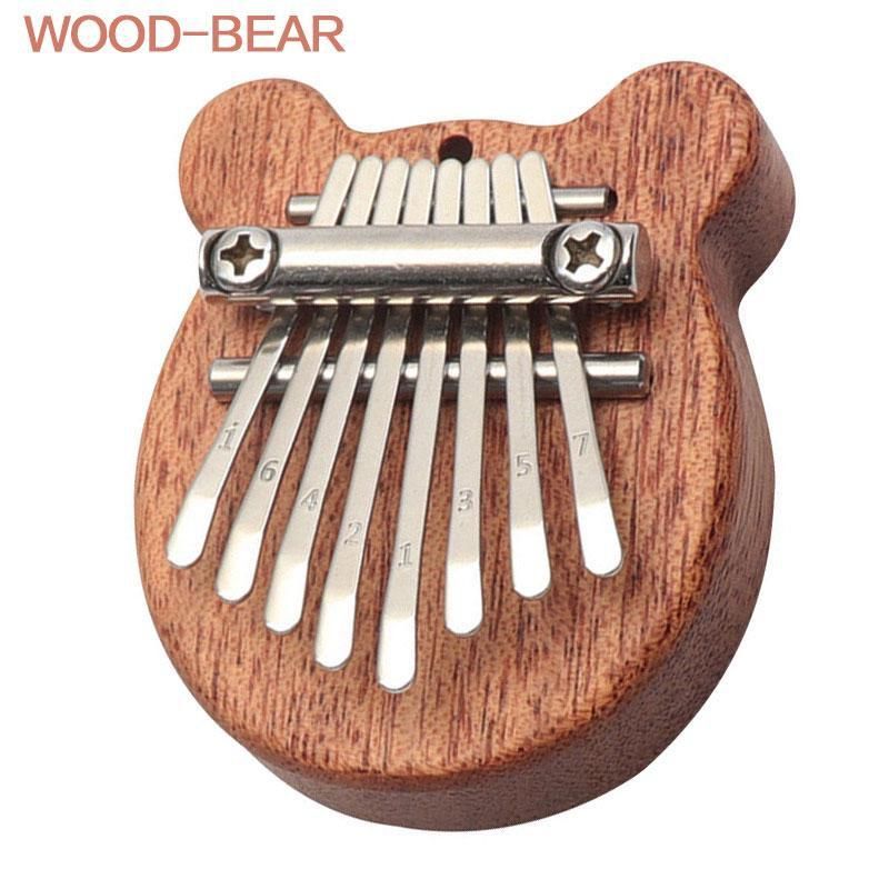 1PC 8 Key Mini Finger  Thumb Piano Bear