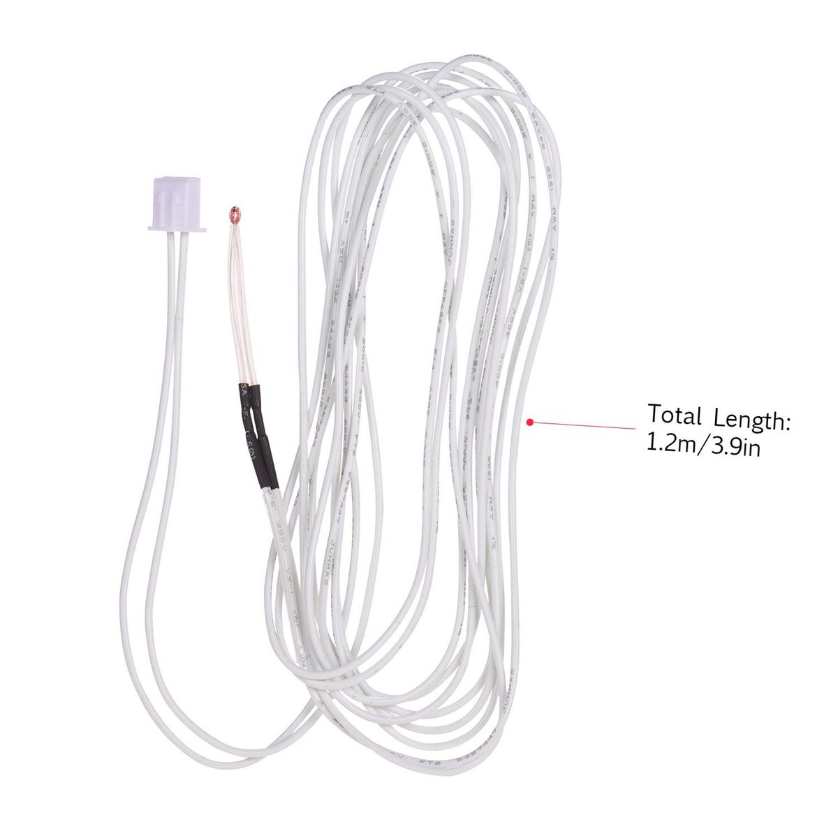 Thermistor Sensor 100K Ohm with 1.2 Meter Wiring Cable and Female Pin Head Compatible with Ender 3 3D Printer Heated Hot End Replacement Part