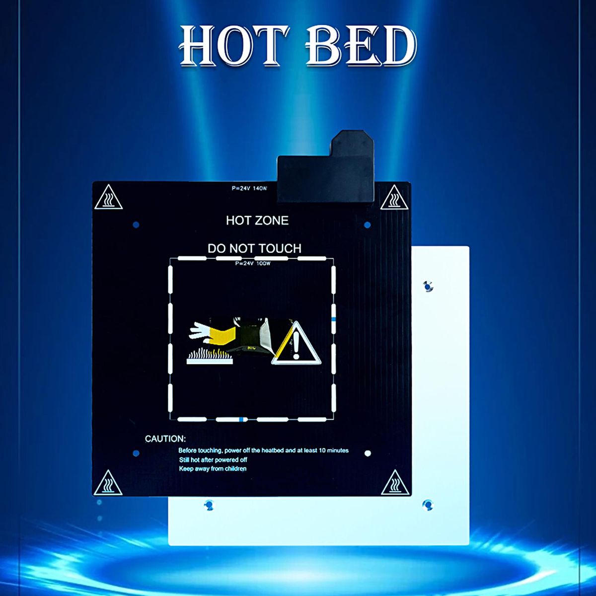 Two Trees Heated Bed 3D Printer Replacement Compatible with Ender 3S1/Ender 3/ Ender 3 Pro/Ender 3 V2/Ender 3 V2 Neo 235x235mm Zonal Heating Switch 24V 140W /  24V 100W  for Creality Ender 3 Series