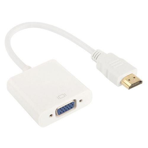24cm Full HD 1080P HDMI To VGA + Audio Output Cable For Computer / DVD / Digital Set-top Box / Laptop / Mobile Phone / Media Player(White)