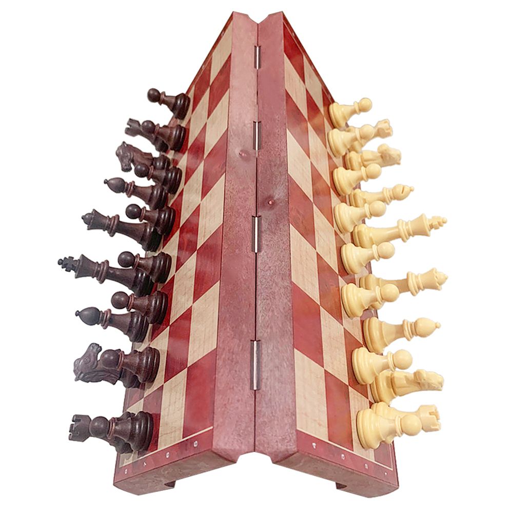 2-in-1 Magnetic Chess Set Folding Chess And Checkers Set