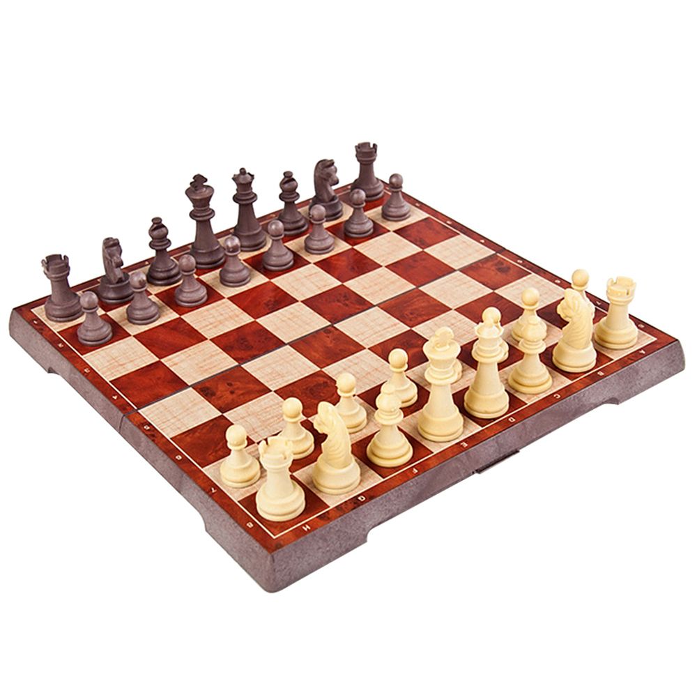 2-in-1 Magnetic Chess Set Folding Chess And Checkers Set