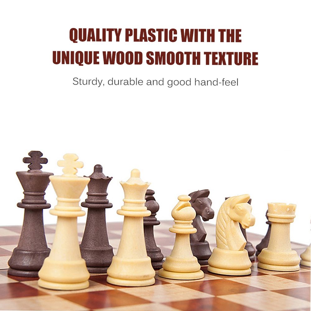 2-in-1 Magnetic Chess Set Folding Chess And Checkers Set