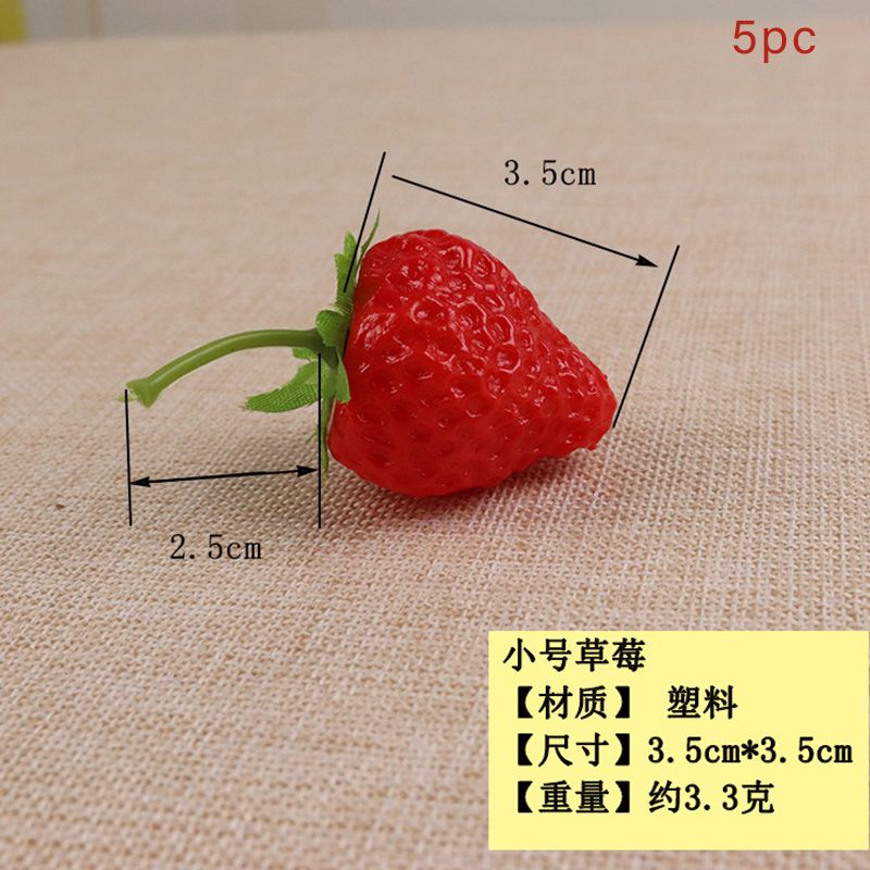 Strawberry Vegetable Model Props Strawberry Food Toys