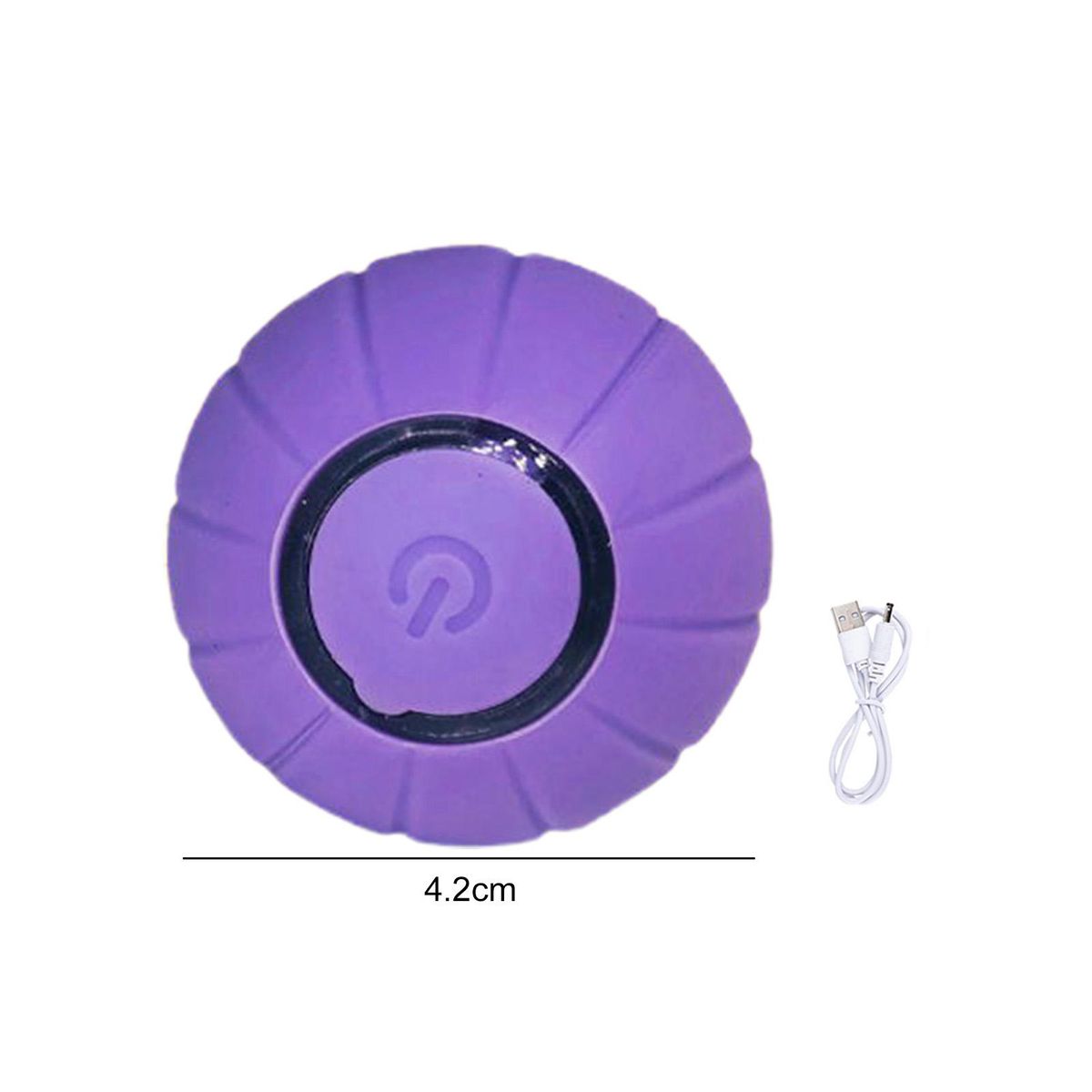 Electric Kitten Toy Cat Teaser Ball Pet Stress Relief Toy Purple