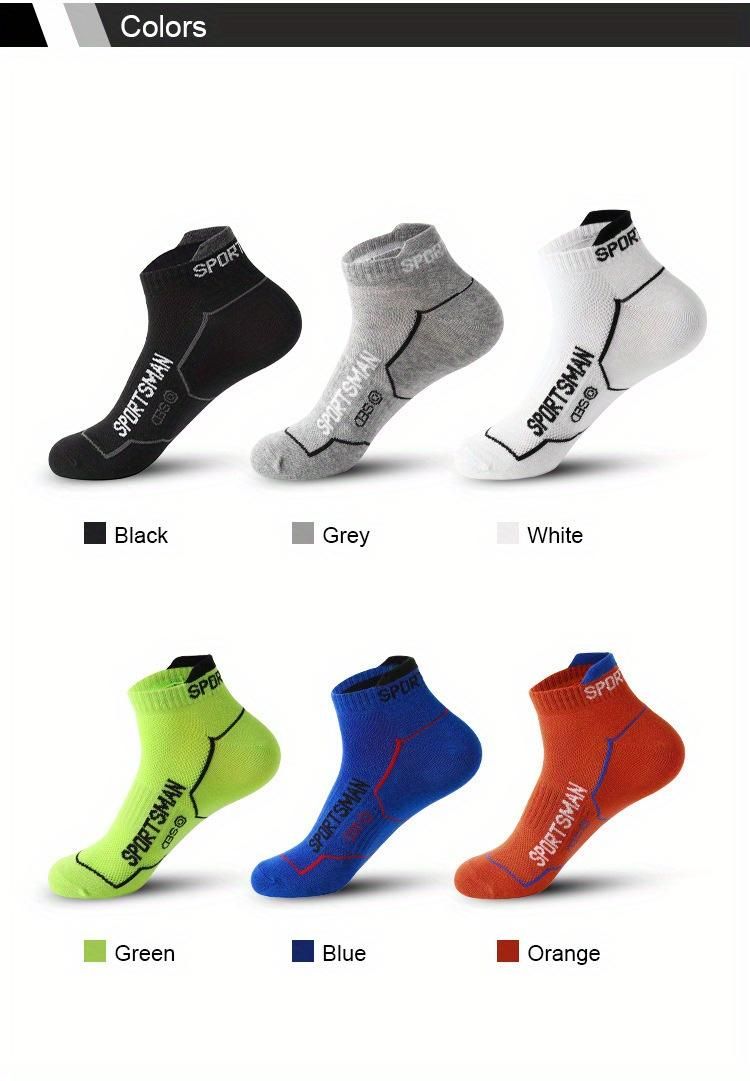 6pairs Men's Comfy Striped Low Cut Athletic Ankle Socks