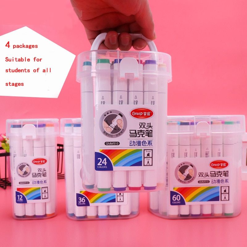 Exquisite Color Alcohol-based Art Marker With Box 12 24 36