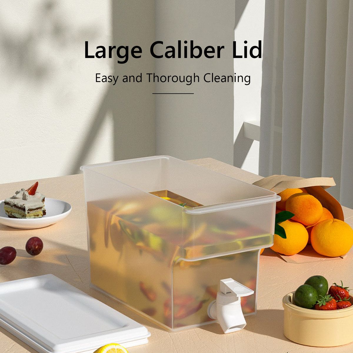 Cold Kettle Water Container Beverage Dispenser With Faucet