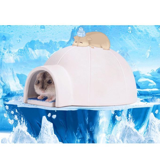 Small Ceramic Cooling House Igloo Sleeping Bed Hideout Nesting Cooler