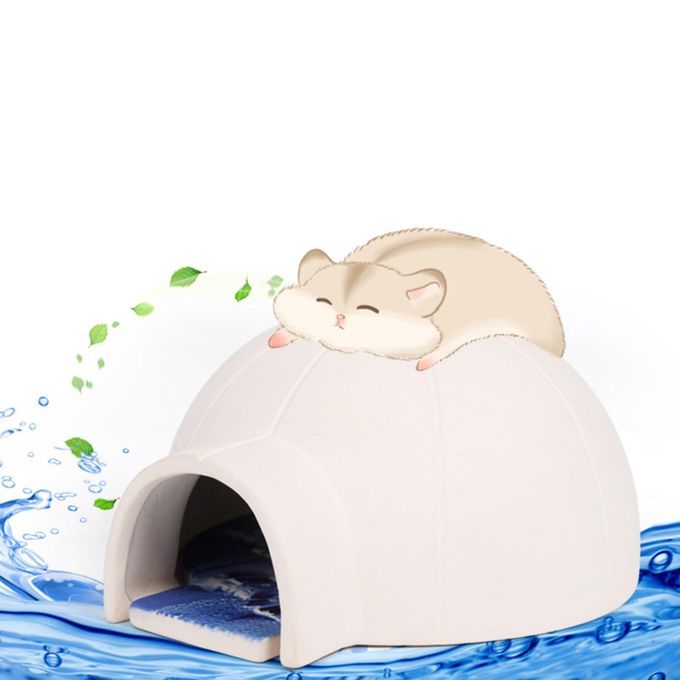 Small Ceramic Cooling House Igloo Sleeping Bed Hideout Nesting Cooler