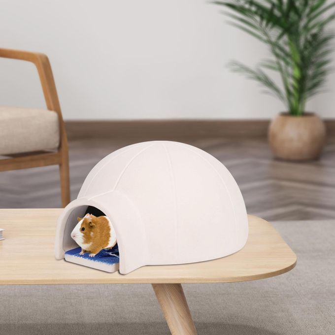 Small Ceramic Cooling House Igloo Sleeping Bed Hideout Nesting Cooler