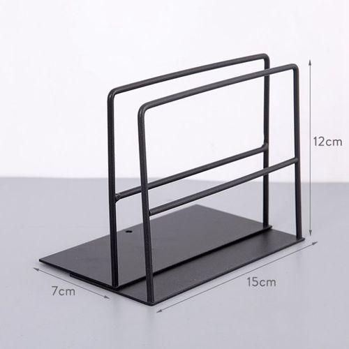 1 Pair Wrought Iron Bookends Book Support Simple