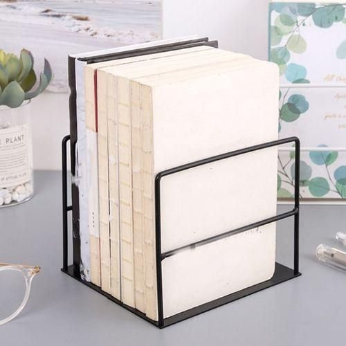 1 Pair Wrought Iron Bookends Book Support Simple