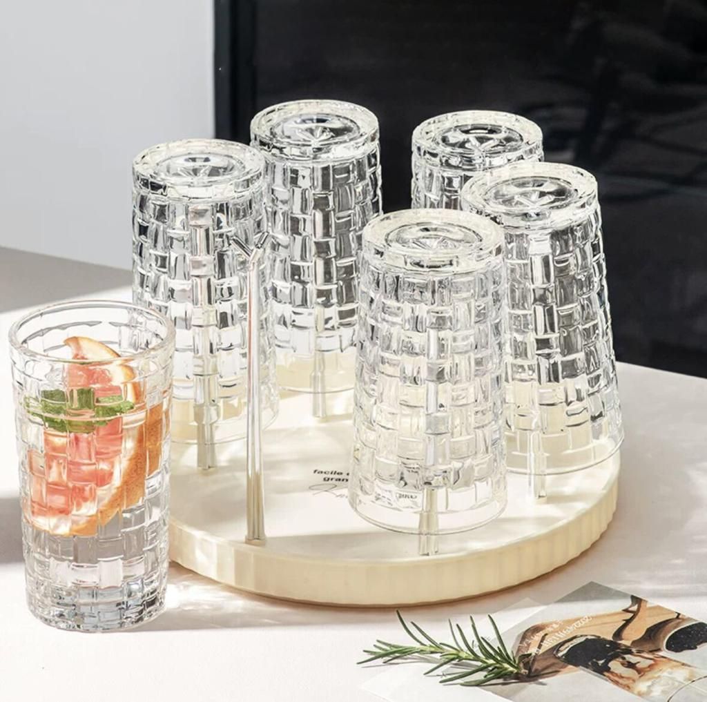 Lead Free Glass Ware {Transparent Glass Cup 6pcs}